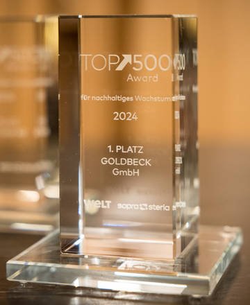 Goldbeck auf Platz eins beim Welt Top-500-Ranking